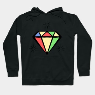 Traditional Colorful Star Tattoo Hoodie